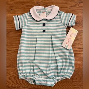 Shrimp & Grits Kids Baby Bubble Romper size 6 months NWT